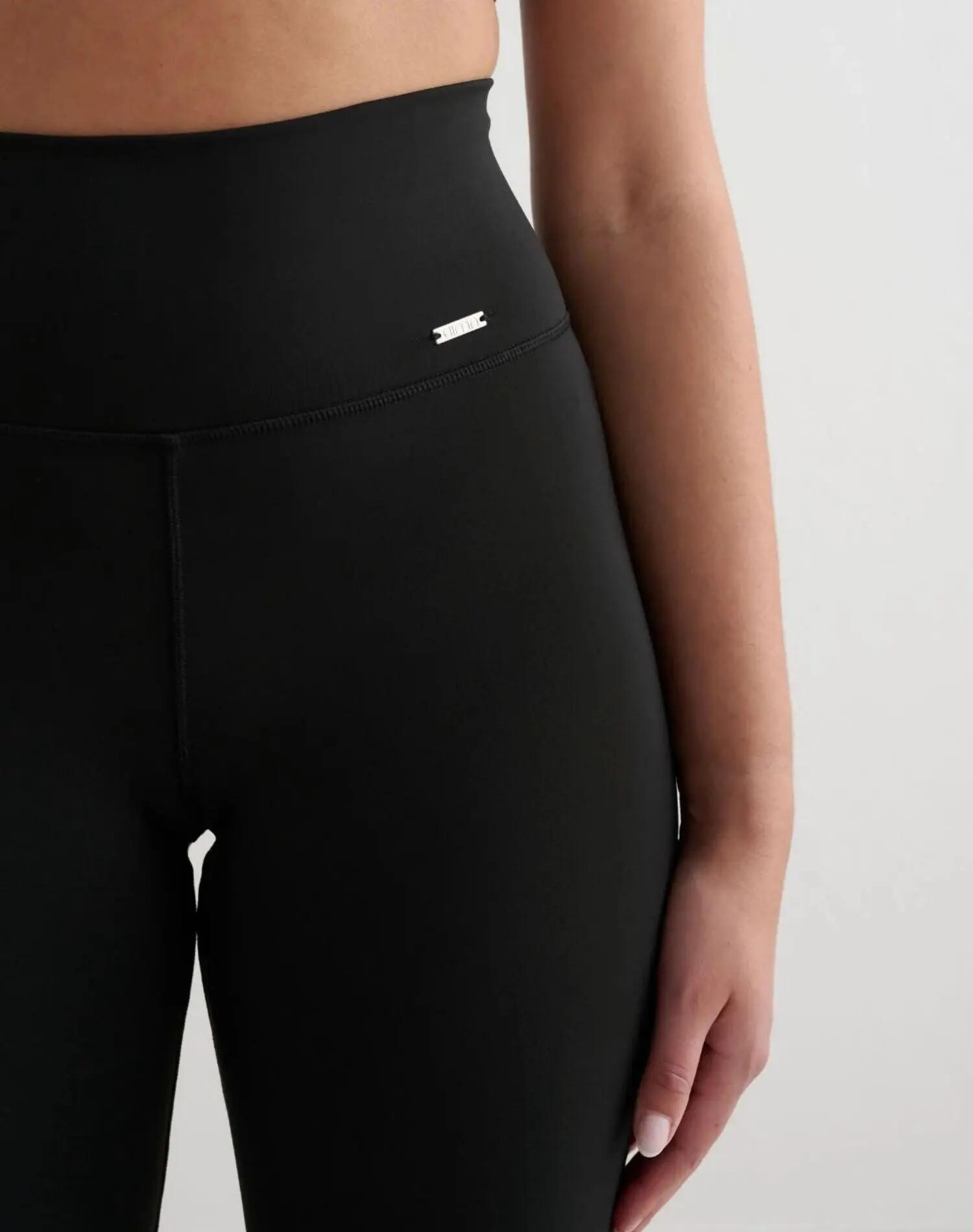Mujer Mallas Cintura Alta Interior Cepillado second skin Abrigadas Negro 4/6