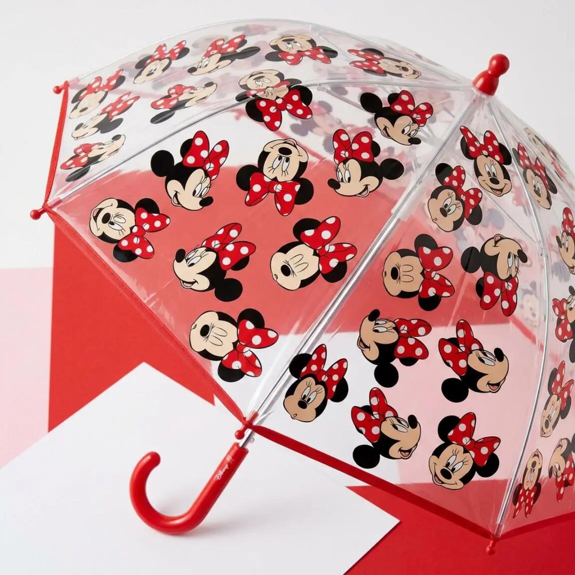 Ombrello a Bolla Minnie Mouse 2400-0512 Rosso 4/6