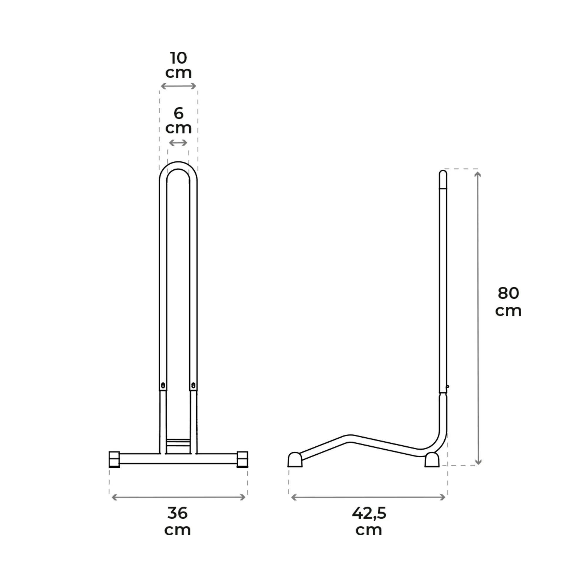 Soporte para bicicleta de suelo | Incluye elementos de fijación 4/5