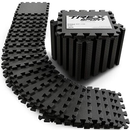 Tapis puzzle fitness Trex Sport EVA 1,97 m² 10 mm 24 pièces