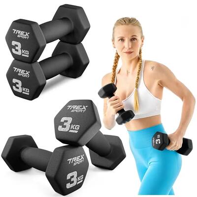 Neopreen dumbbell set trex sport tx-030vd 2×3 kg gietijzer