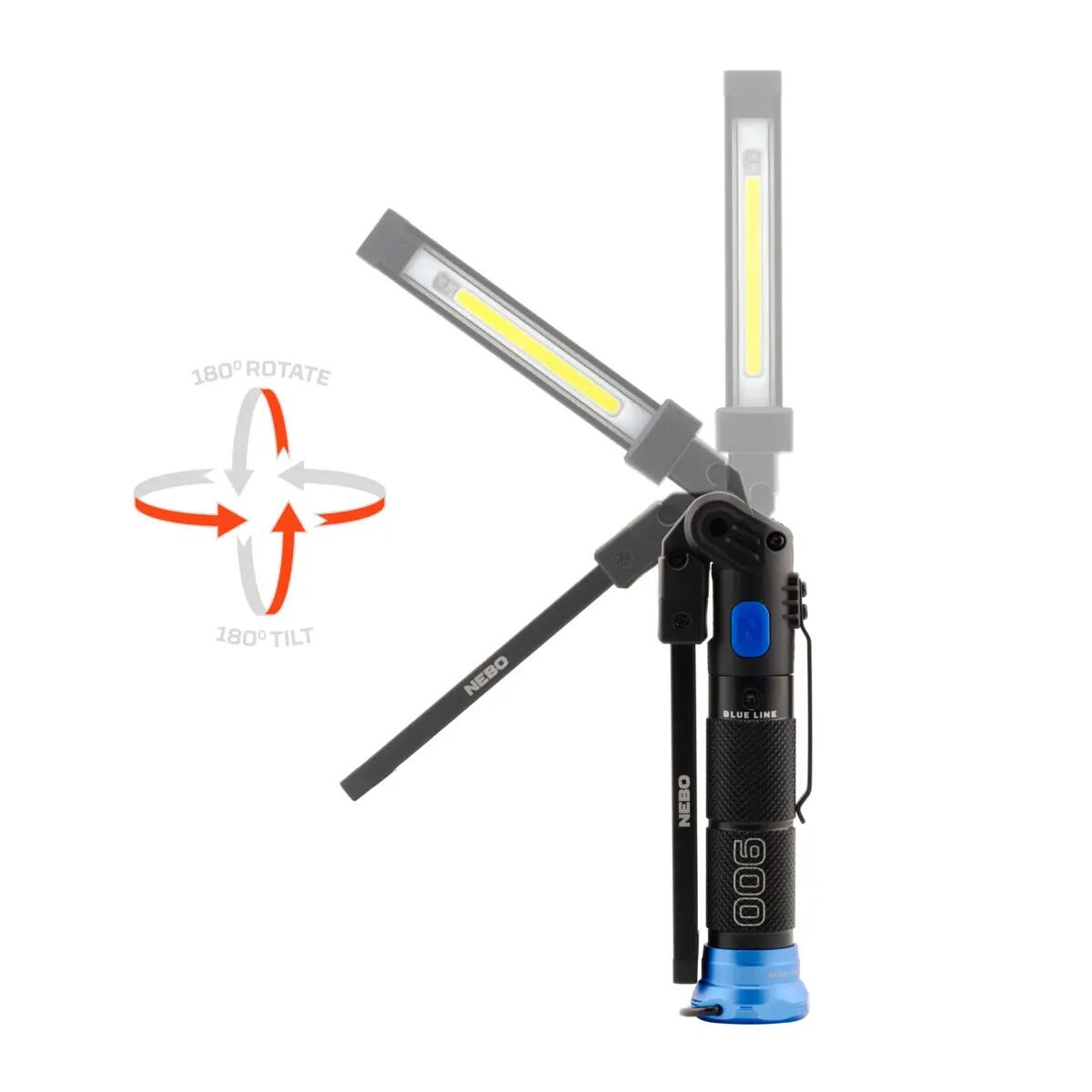 BLUELINE 900 UV - LAMPARA PIVOTANTE RECARGABLE 900LM UV 3/6