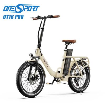 Elektrische fiets met trapondersteuning ot16 pro, 20" band, accu 48v 17ah
