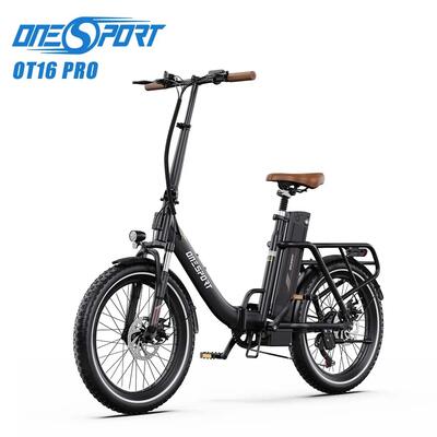 Elektrische fiets met trapondersteuning ot16 pro, 20" band, accu 48v 17ah