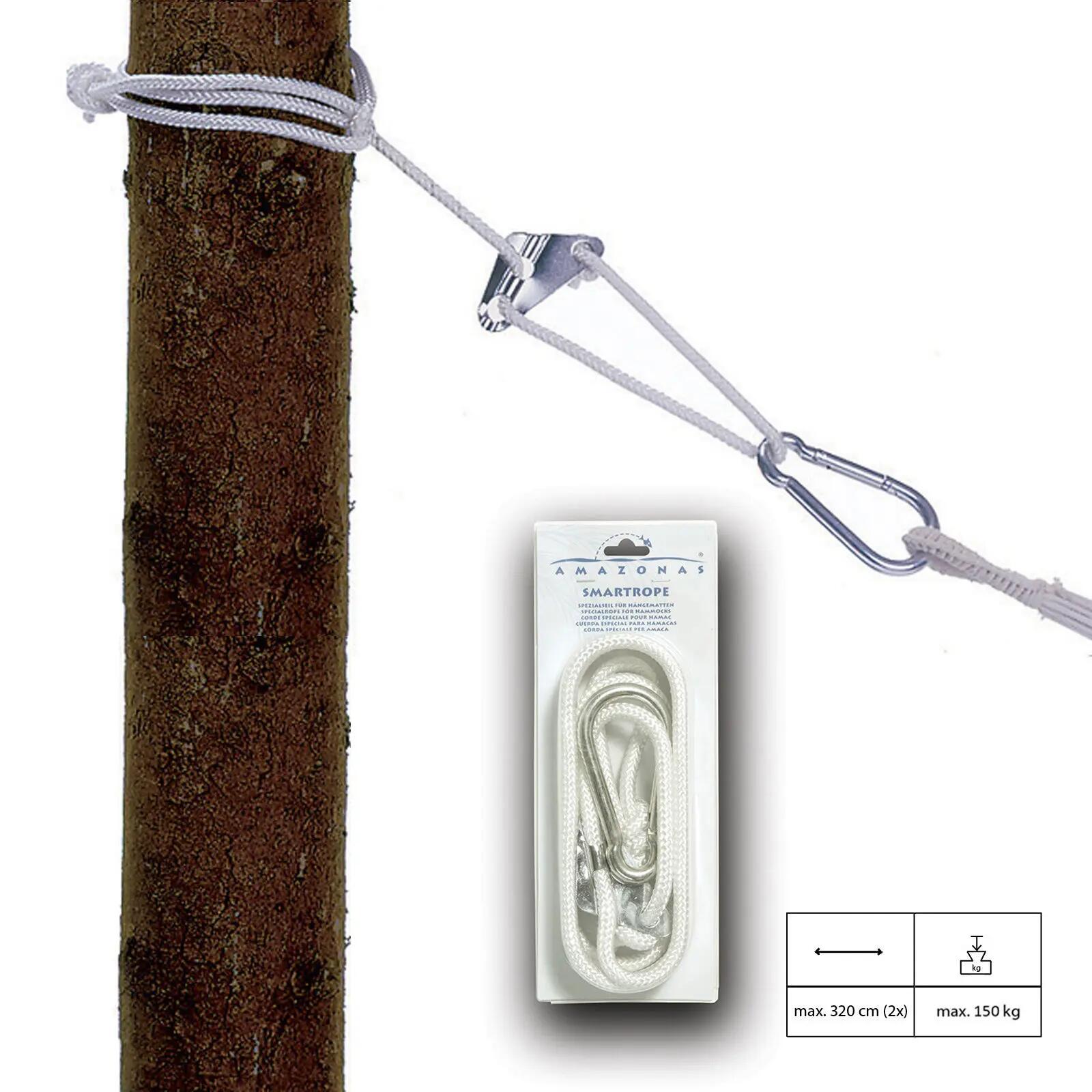 Smartrope Hamacs Fixation corde Set Fauteuil suspendu Arbre 2/4