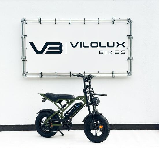 Fatbike V20 MINI met voorrek - Army Green - Rijklaar geleverd