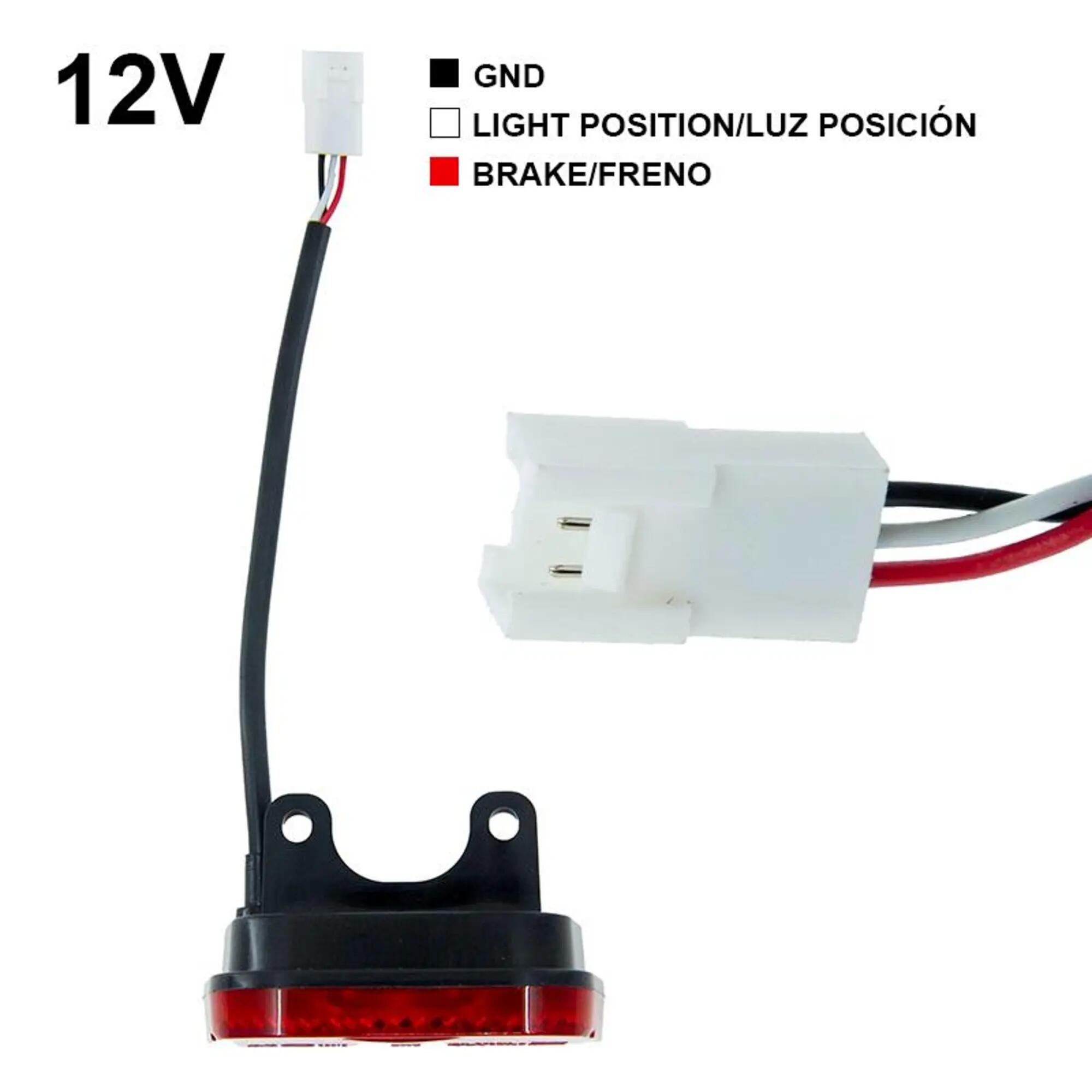 Luz trasera guardabarros 12V original Niu KQi2 Pro 2/4