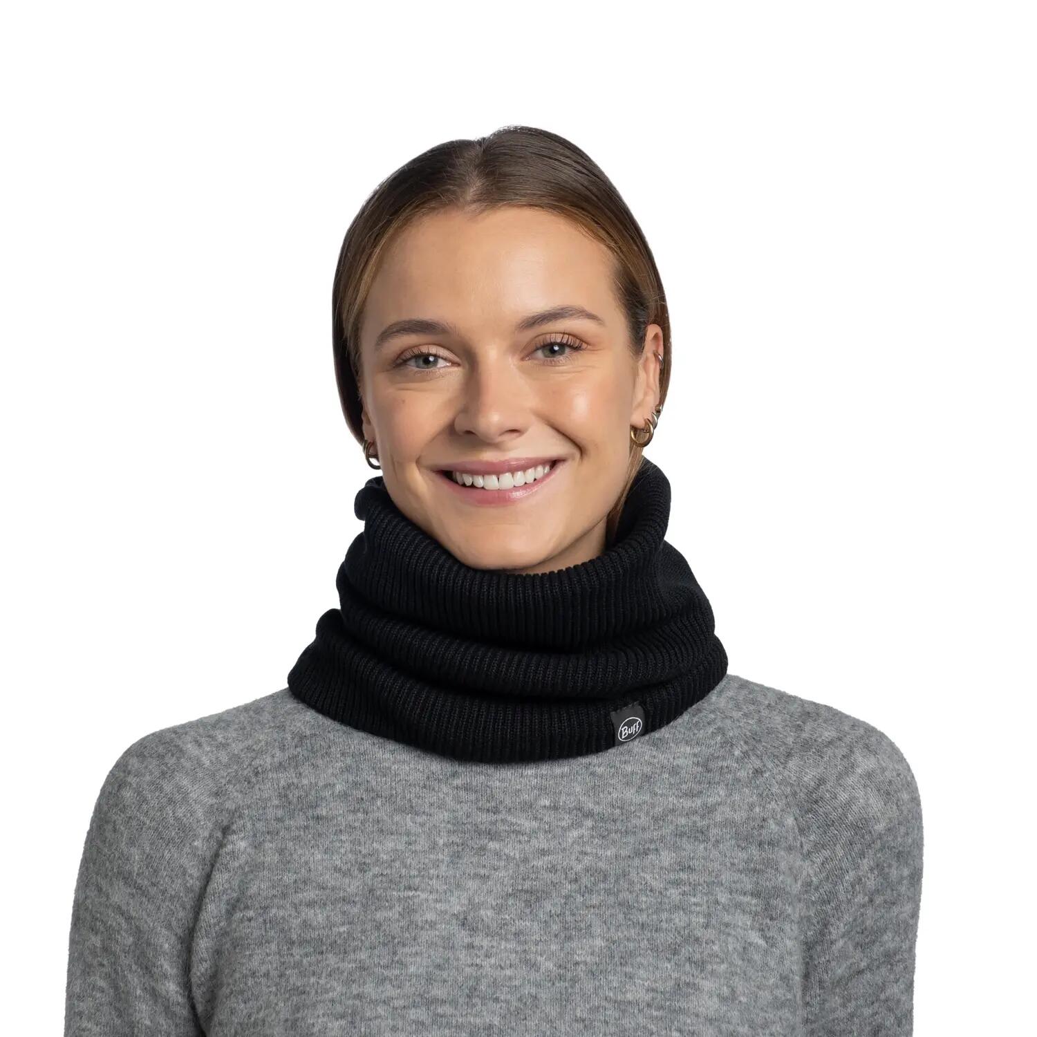 Cache-cou tricoté & Fleece Unisex Buff Noir TAILLE UNIQUE 5/7
