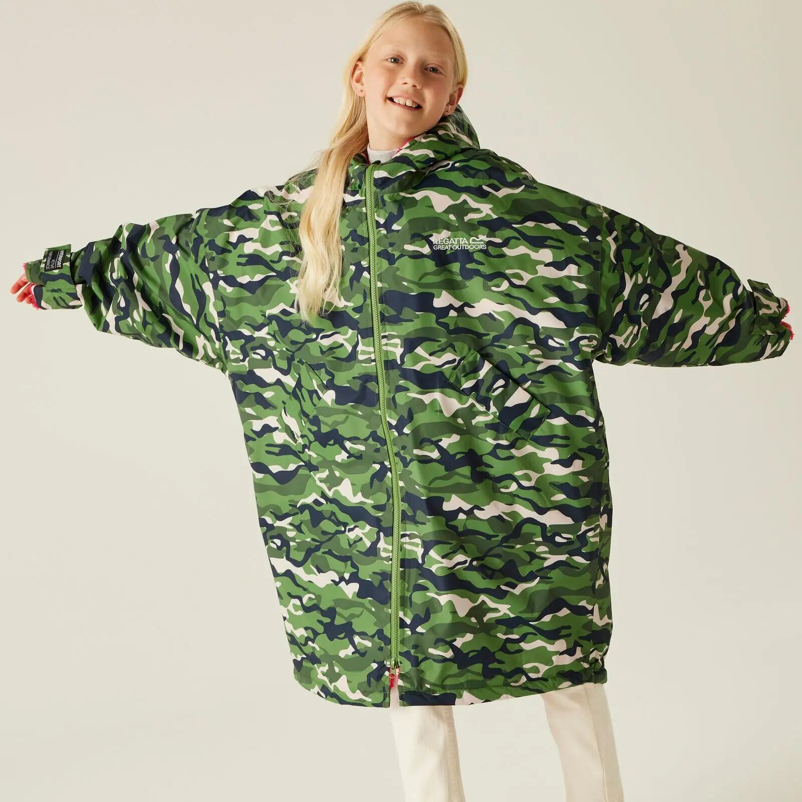 Badponcho Wandelen Kinderen Waterdicht 7/7