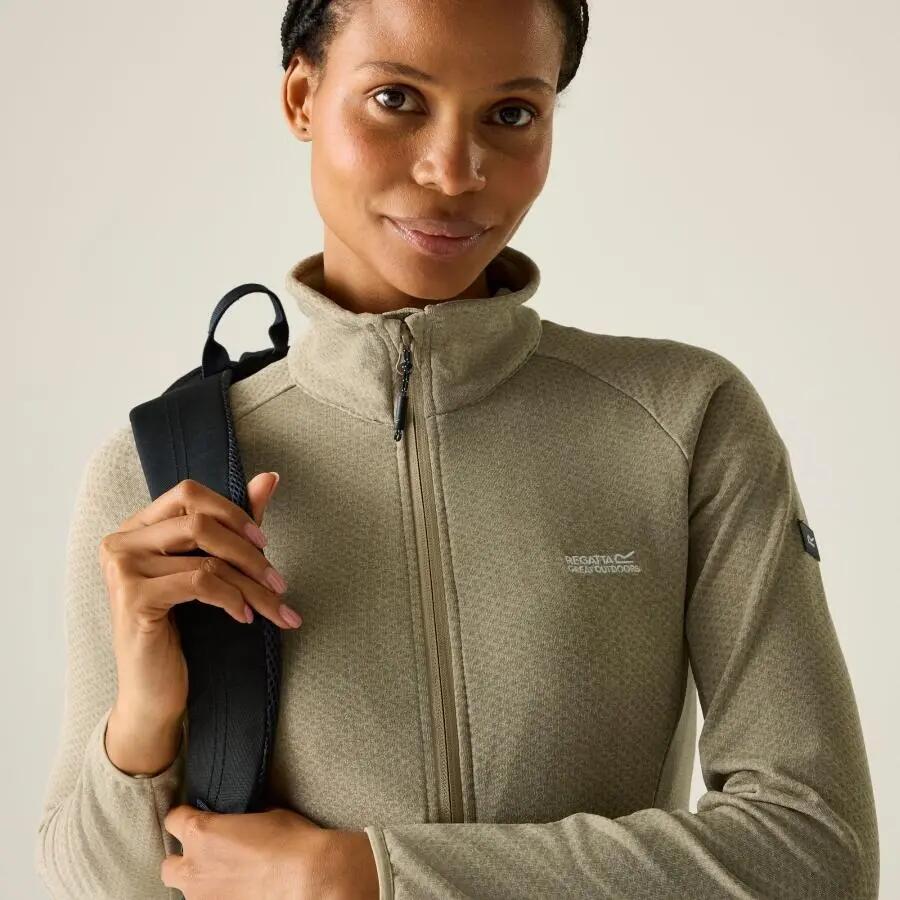 Malana Softshell Fleece met volledige ritssluiting voor dames 5/7