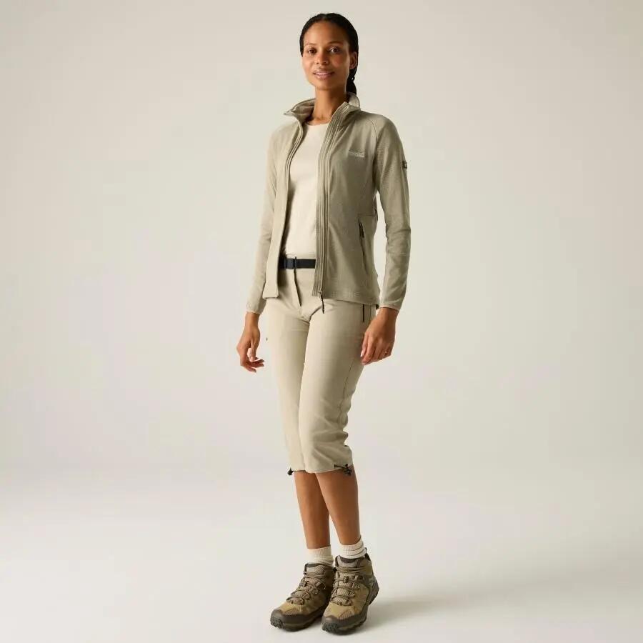 Malana Softshell Fleece met volledige ritssluiting voor dames 2/7