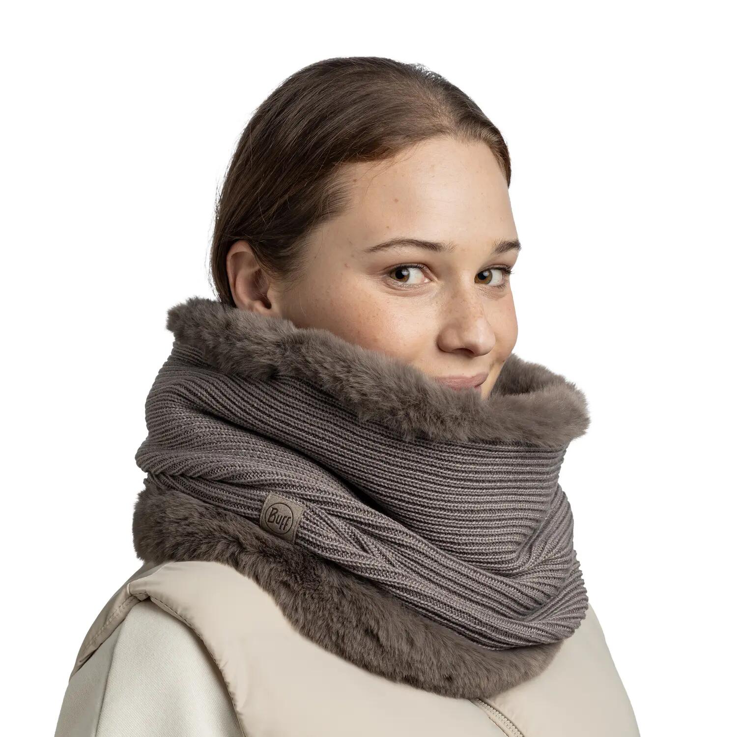 Braga de cuello Knitted Comfort Mujer Buff Marrón ÚNICA 4/5