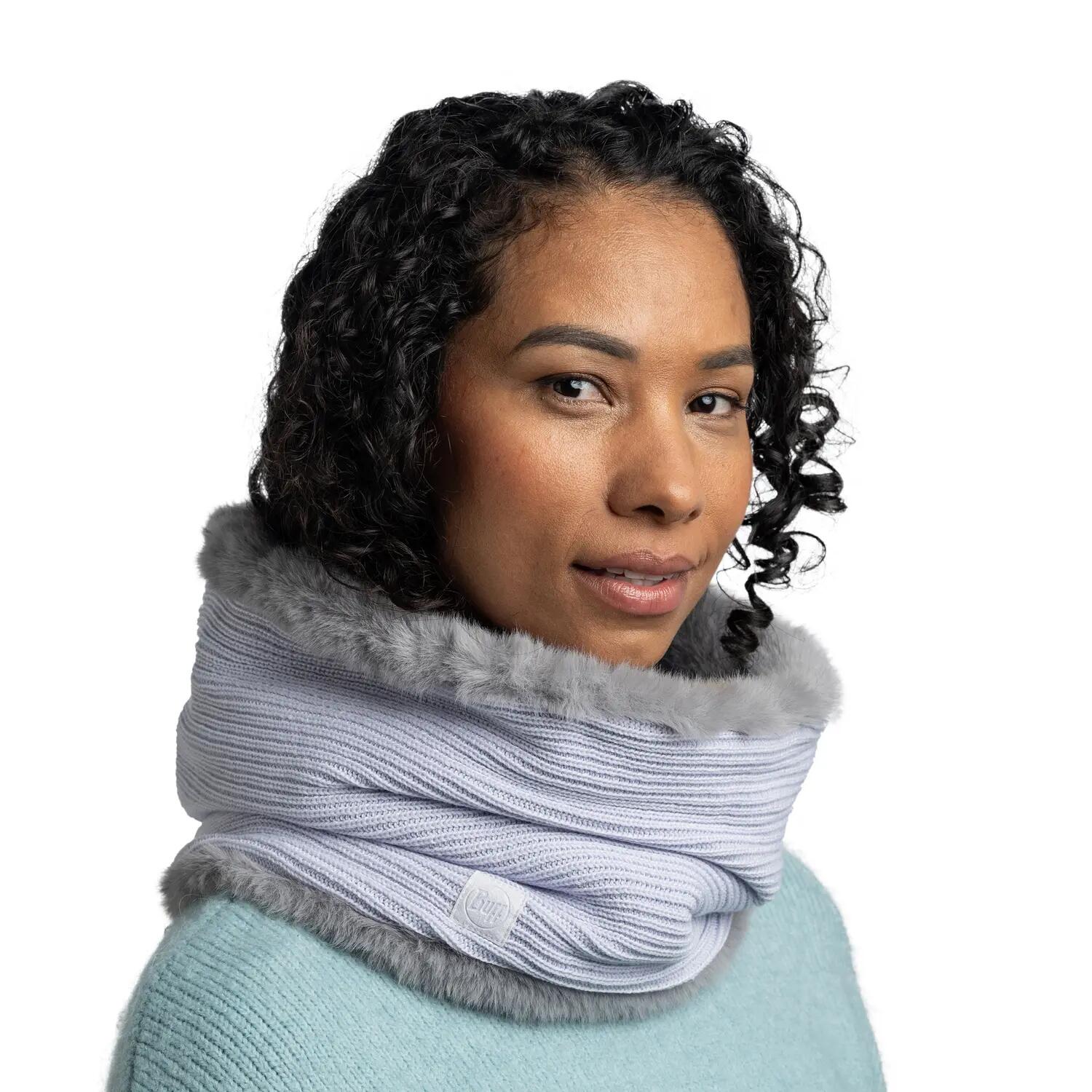 Braga de cuello Knitted Comfort Mujer Buff Blanco ÚNICA 4/5