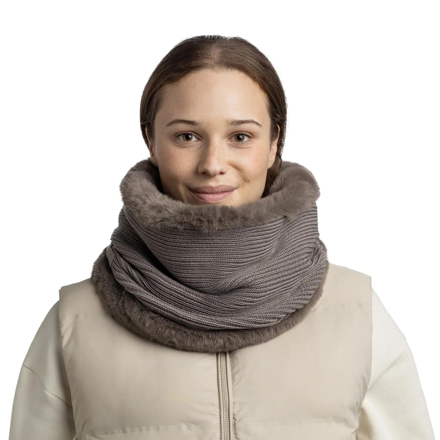 Braga de cuello Knitted Comfort Mujer Buff Marrón ÚNICA 3/5