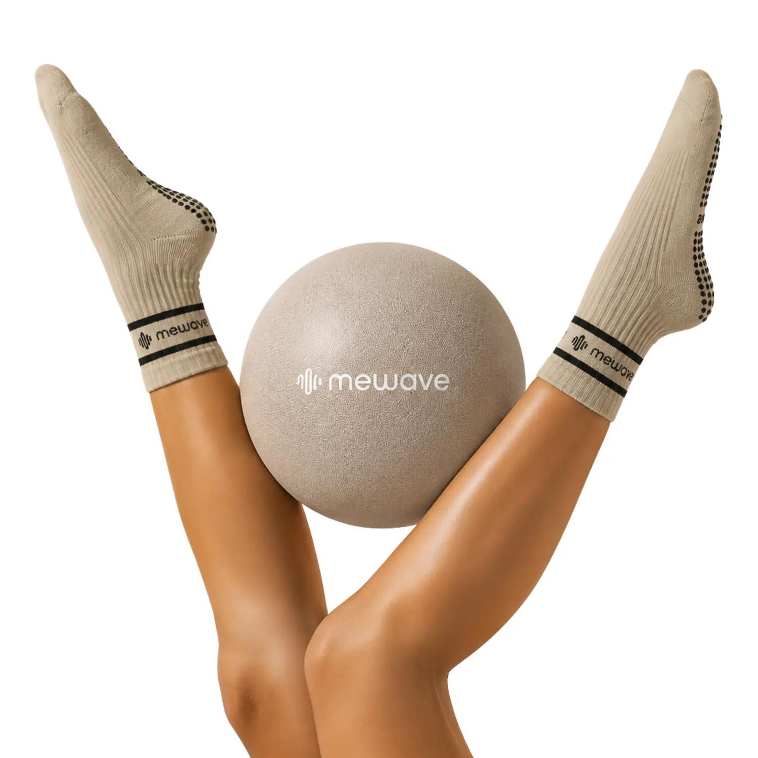 Pilates antislipsokken – taupe 2/4