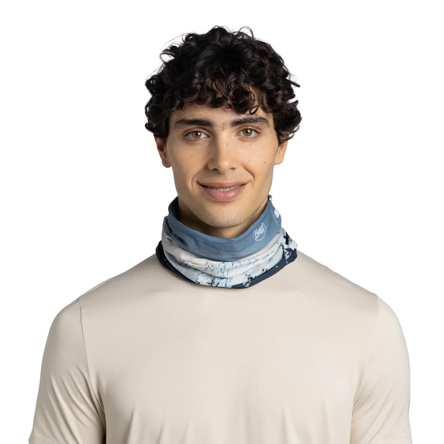 Scaldacollo Buff Original EcoStretch M-Blank Peak Multi Grigio 5/7