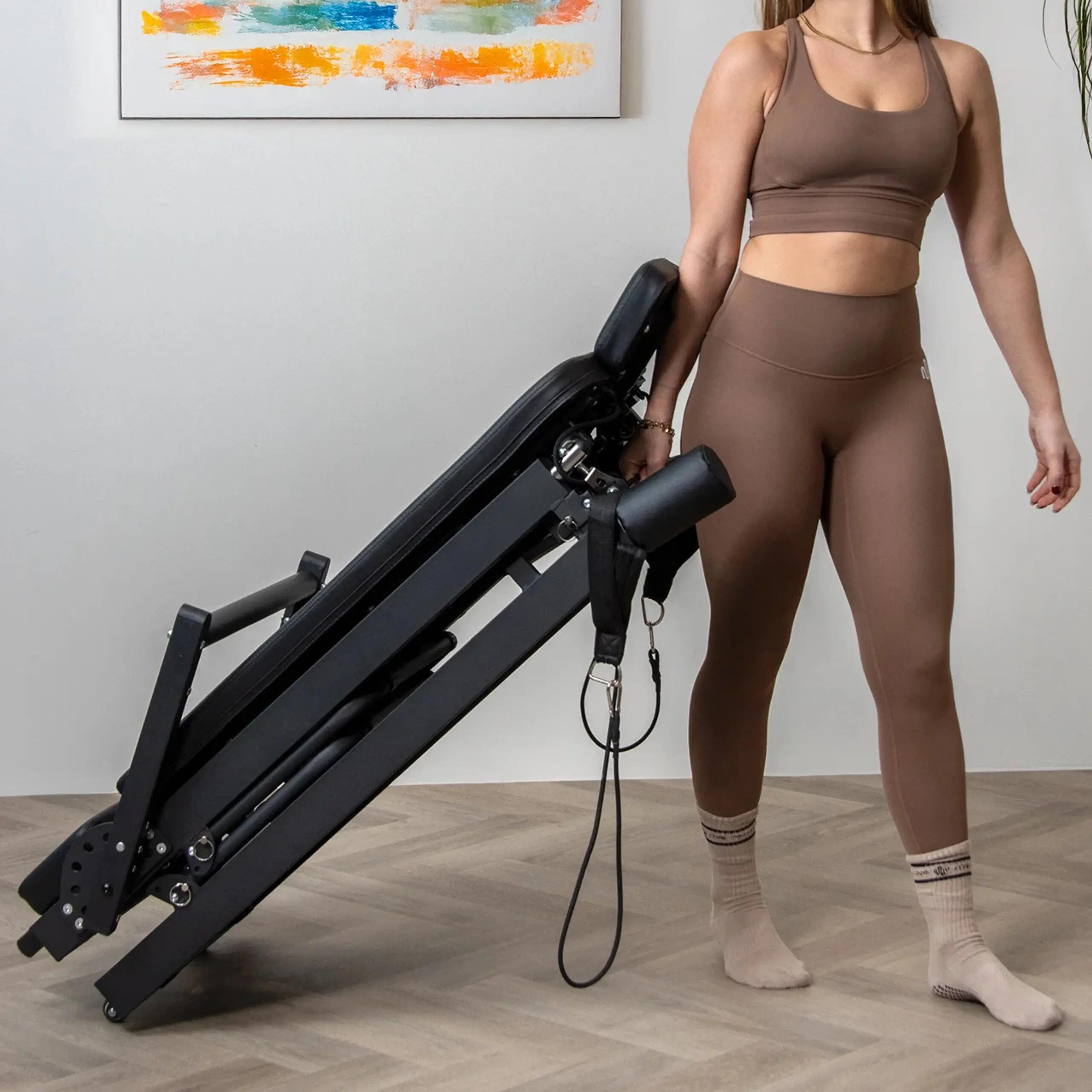 Pilates Reformer Pro – Dobrável – Preto 4/10