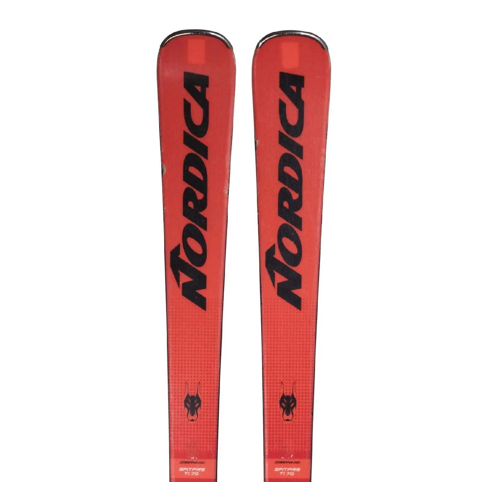 RECONDITIONNE - Ski Nordica Dobermann Spitfire Ti 70 + Fixations 1/4