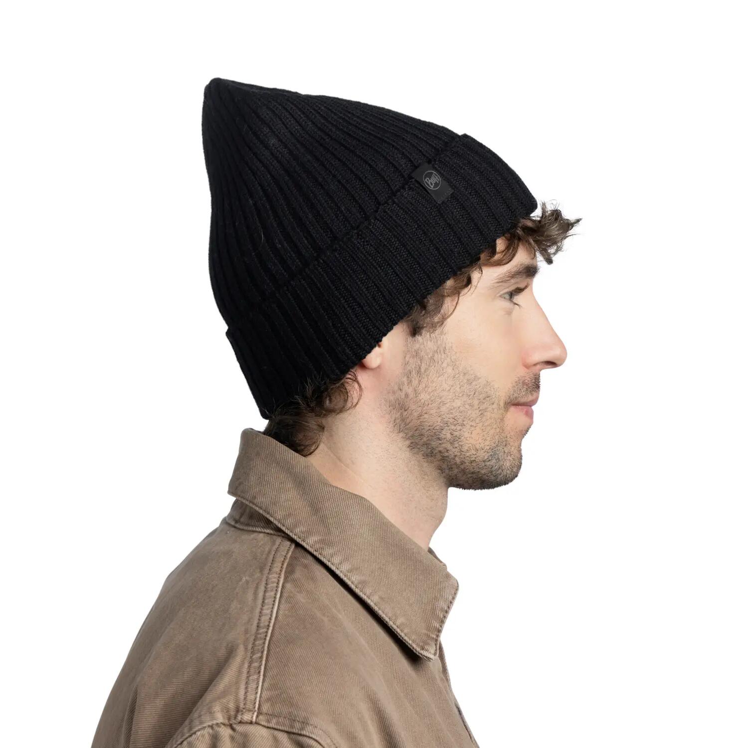 Bonnet tricoté Unisex Buff Noir TAILLE UNIQUE 6/7