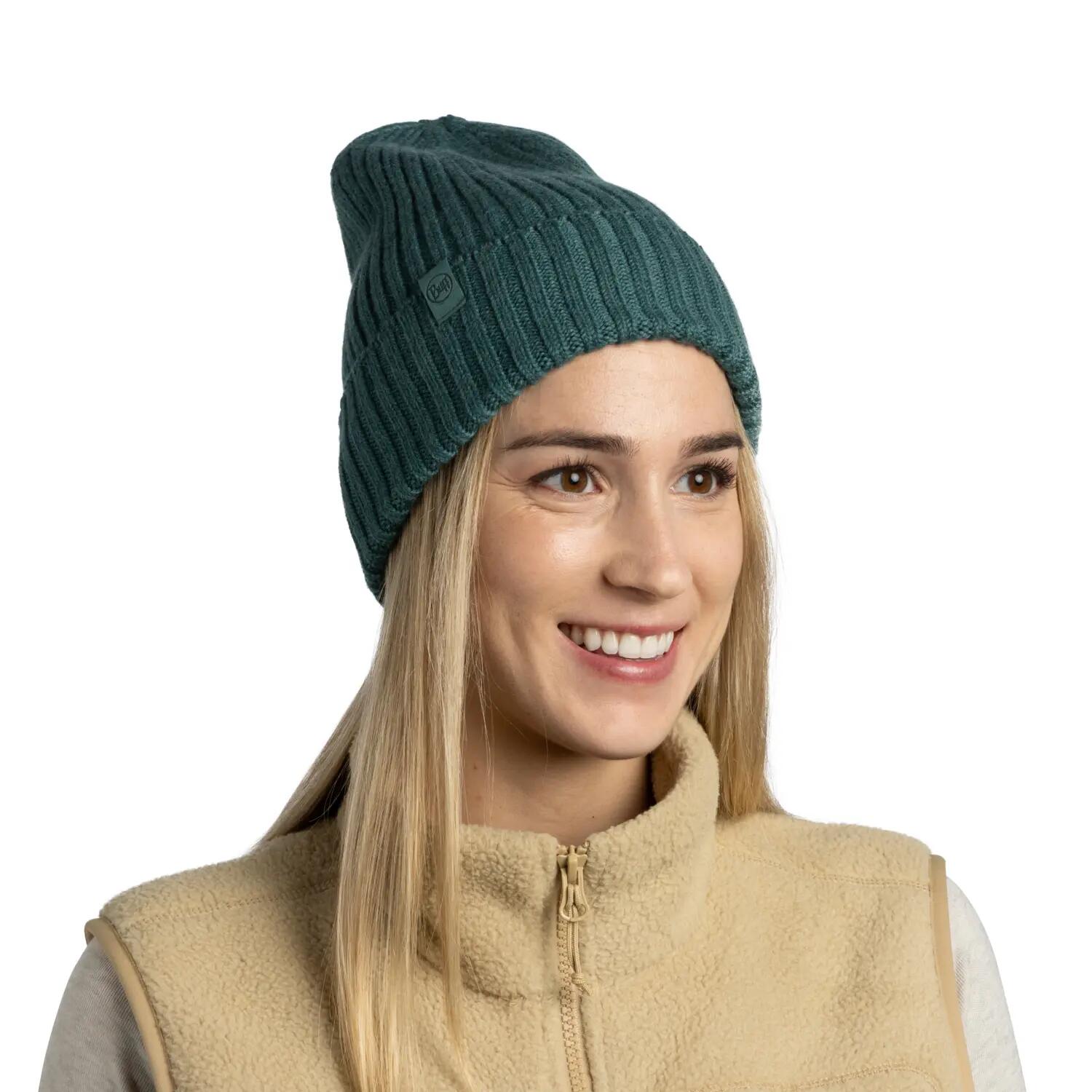 Bonnet tricoté Unisex Buff Vert TAILLE UNIQUE 6/7