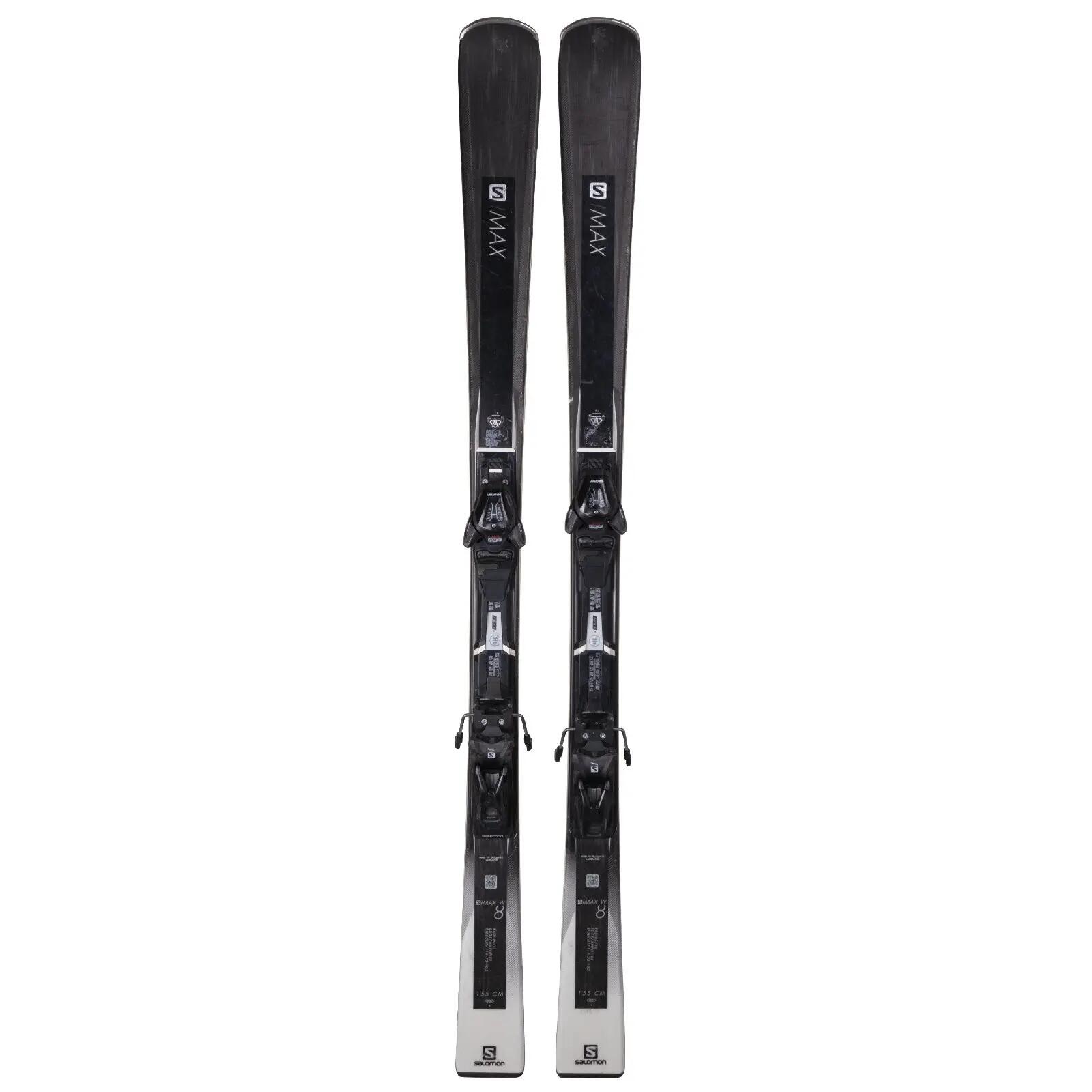 TWEEDEHANDS - Ski Occasion Salomon S Max 8 W + Fixations - GOEDE 2/4