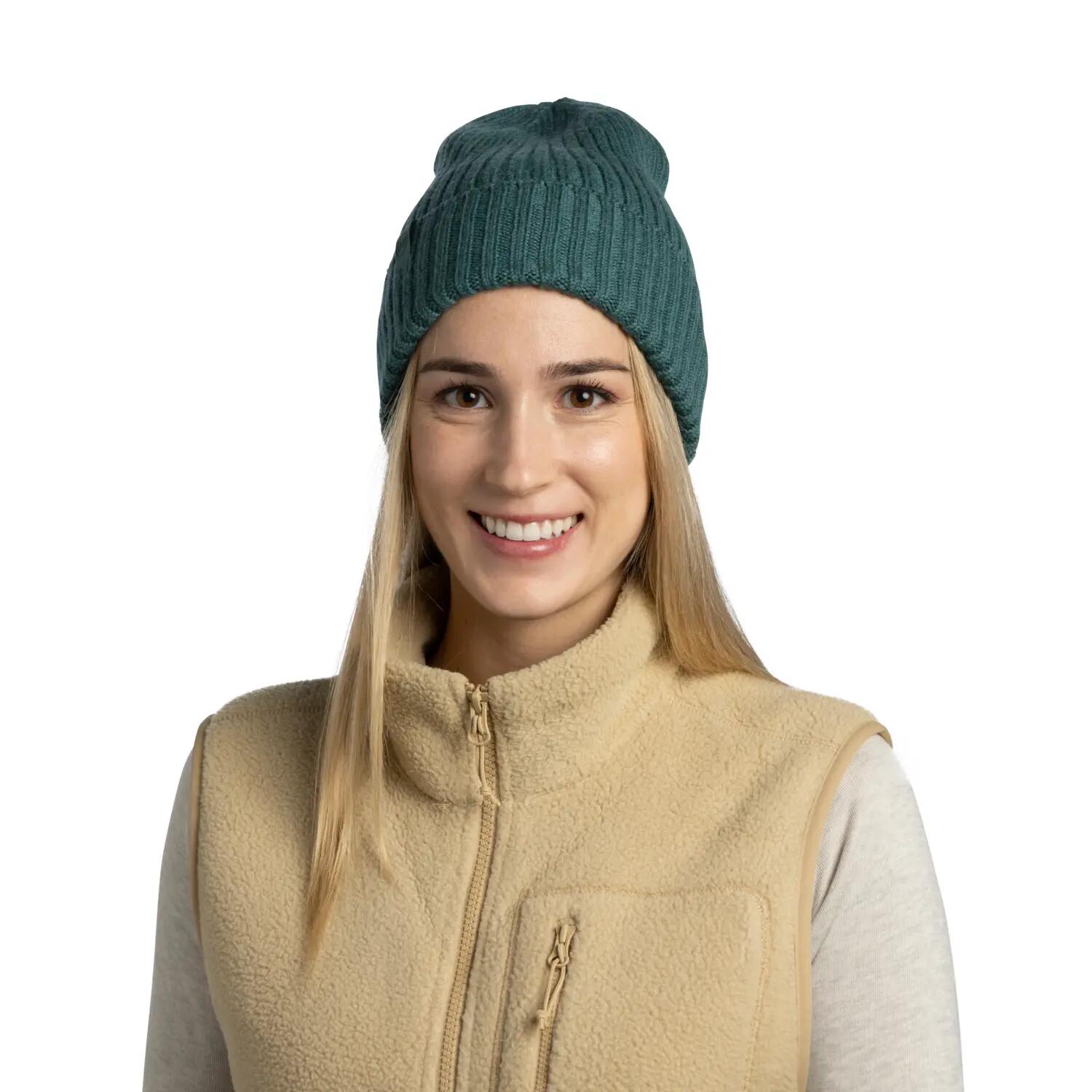 Bonnet tricoté Unisex Buff Vert TAILLE UNIQUE 5/7