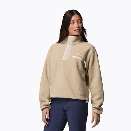 Bluza polarowa damska Columbia Helvetia II Cropped Half Snap Fleece