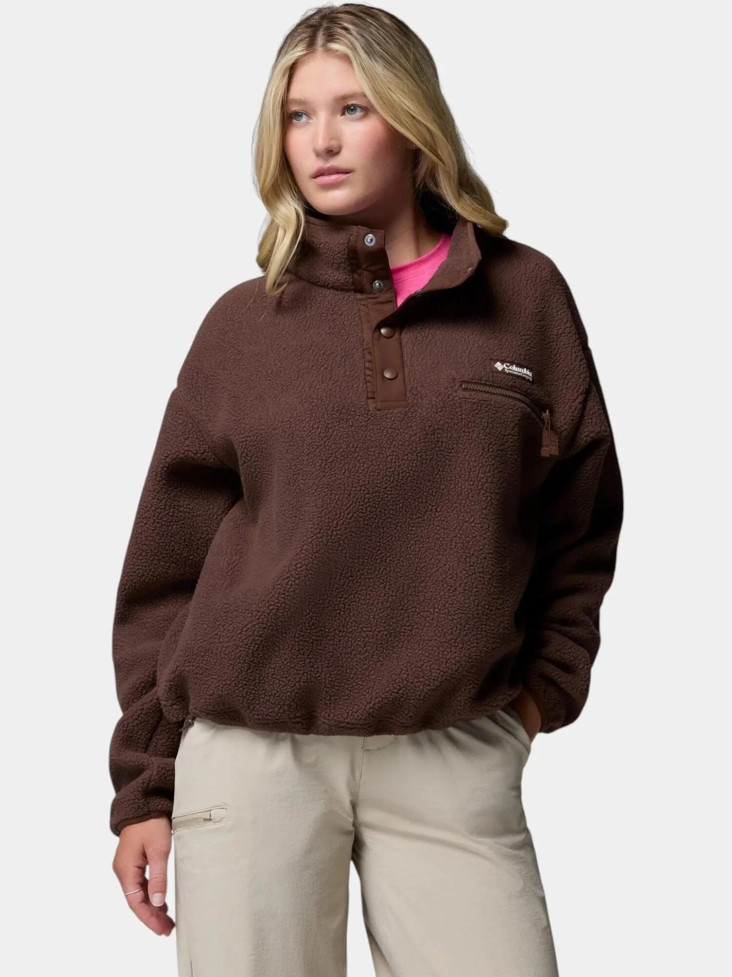 Pulover polar Helvetia II Cropped Half Snap Fleece femei