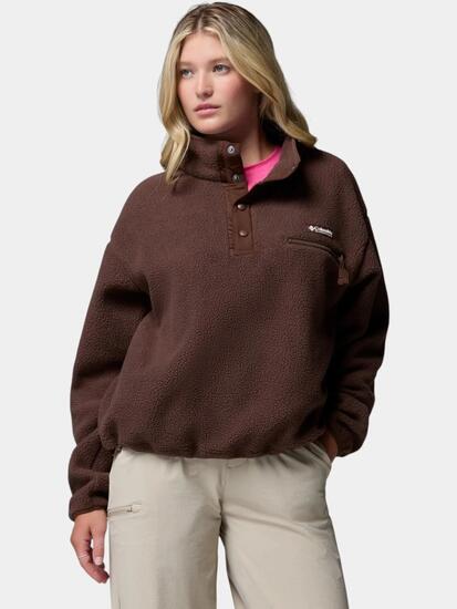 Bluza polarowa damska Columbia Helvetia II Cropped Half Snap Fleece