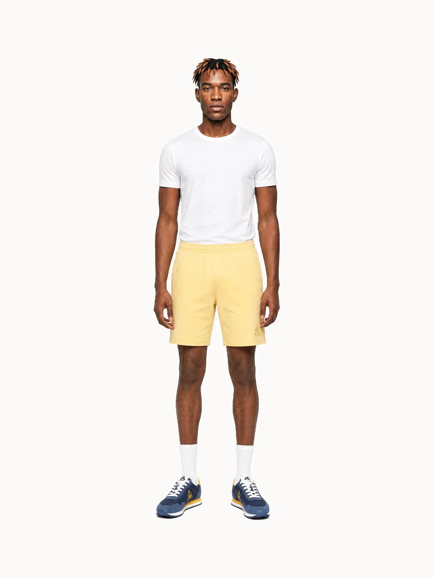 Short Essentiel en jersey de coton 240 g logo ton sur ton 4/5