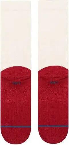 Chaussettes Stance Heating Up Crew Blanc/Rouge 3/4