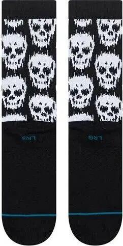 Stance Static Skull Crew-sokken, zwart/wit 3/6