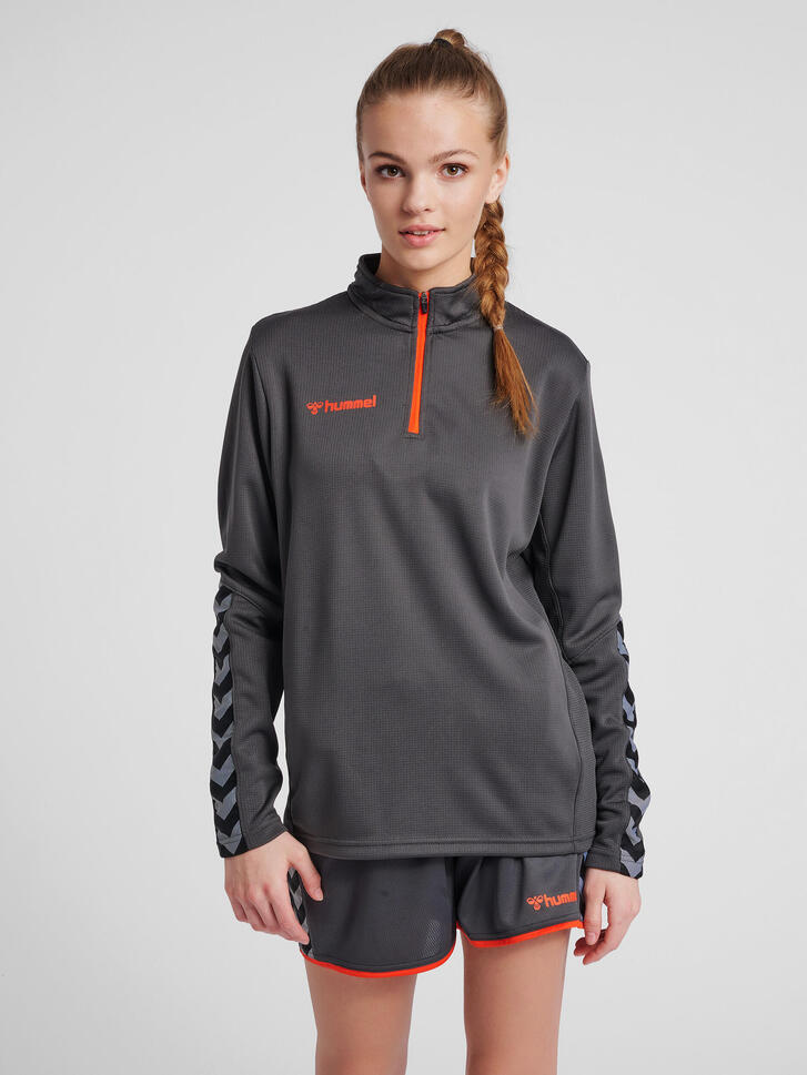 Bluza do piłki nożnej damska Hummel demi-zip hml AUTHENTIC