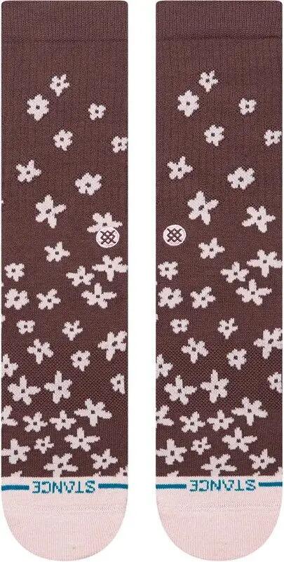 Calcetines Stance Floral Dreams Crew Marrón 3/4