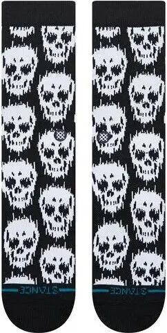 Stance Static Skull Crew-sokken, zwart/wit 2/6