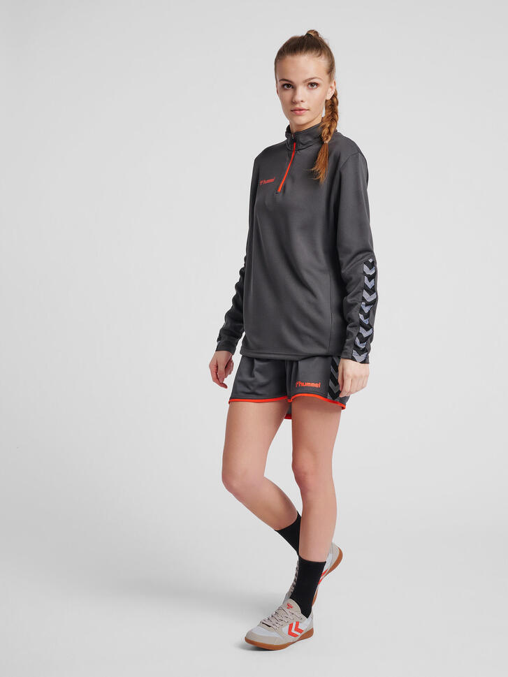 Bluza do piłki nożnej damska Hummel demi-zip hml AUTHENTIC