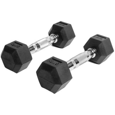 Hexagon dumbbells 1 t/m 20 kg