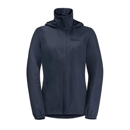 Veste Jack Wolfskin Stormy Point 2L pour Femme, Bleu Nuit, Respirante, XXL