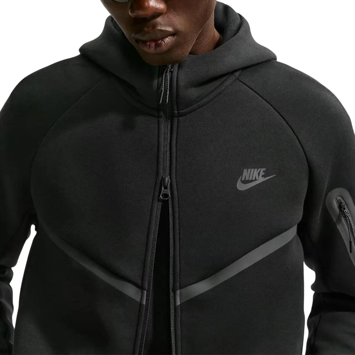 Bluza z Kapturem I Suwakiem Na Całej Długości Tech Fleece Rozmiar S Czarny - HV… 4/7