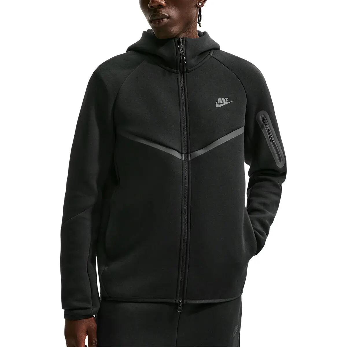 Bluza z Kapturem I Suwakiem Na Całej Długości Tech Fleece Rozmiar S Czarny - HV… 2/7