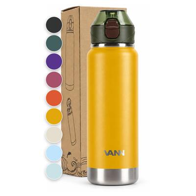 Drinkfles - activate bottle 750 ml - rvs met klik-rietjesdop - wild berry