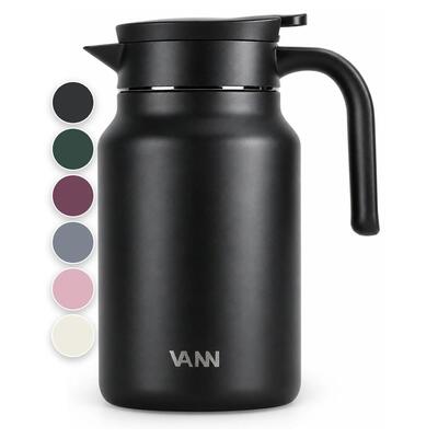 Thermoskan - family jug 1,5 l - rvs schenkkan met drukknop - dark forest