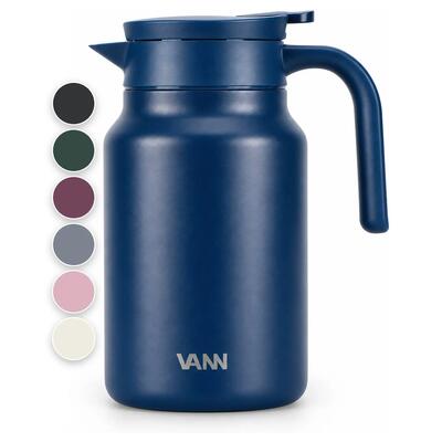 Thermoskan - family jug 1,5 l - rvs schenkkan met drukknop - dark forest