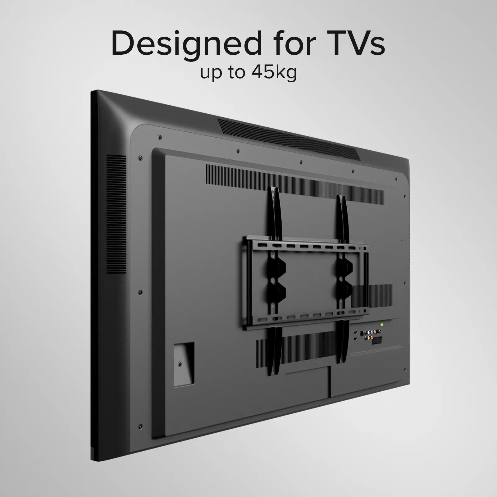 Support mural TV, FIXED, 55", 45kg, VESA 400x400 6/7