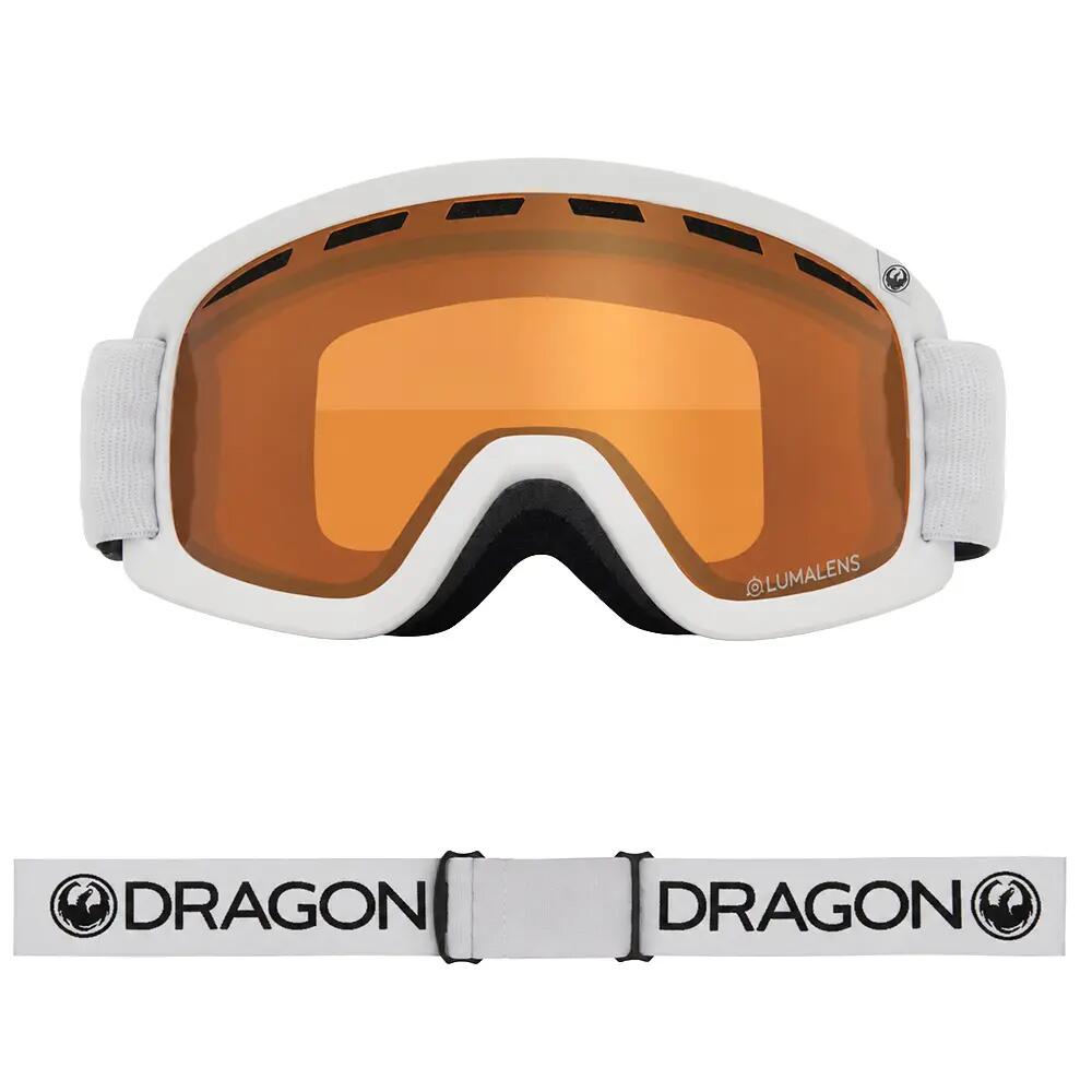 D2 Lunettes De Ski Unisexes - White/LL Amber 2/3