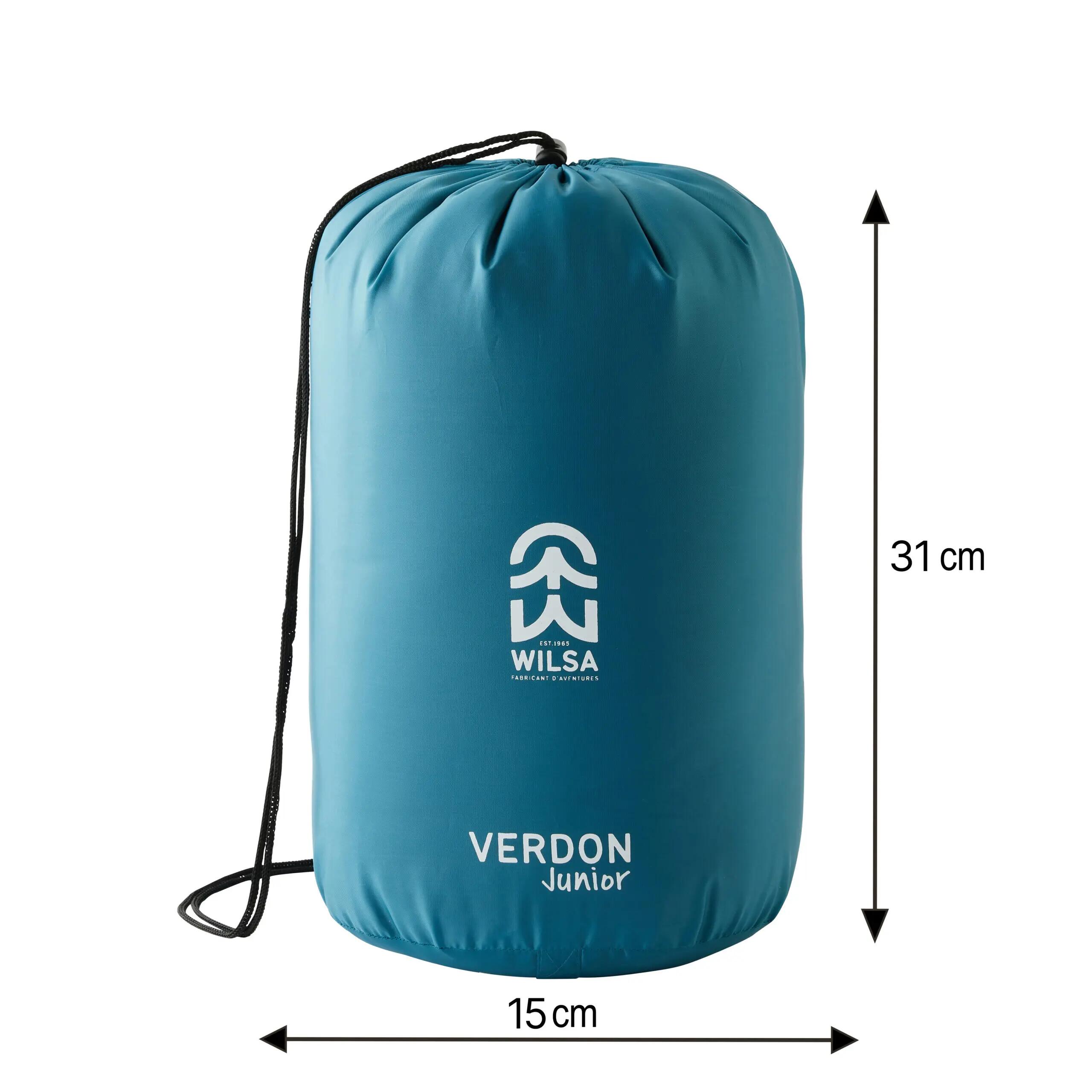 Sac de Couchage Loisir Verdon Lite Junior Gris et bleu Gauche 4/8