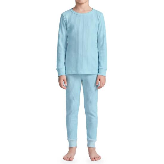 Kinder Funktionswäsche Set Jungen Mädchen Unterhemd Unterhose Feinripp warm