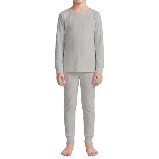 Kinder Funktionswäsche Set Jungen Mädchen Unterhemd Unterhose Feinripp warm