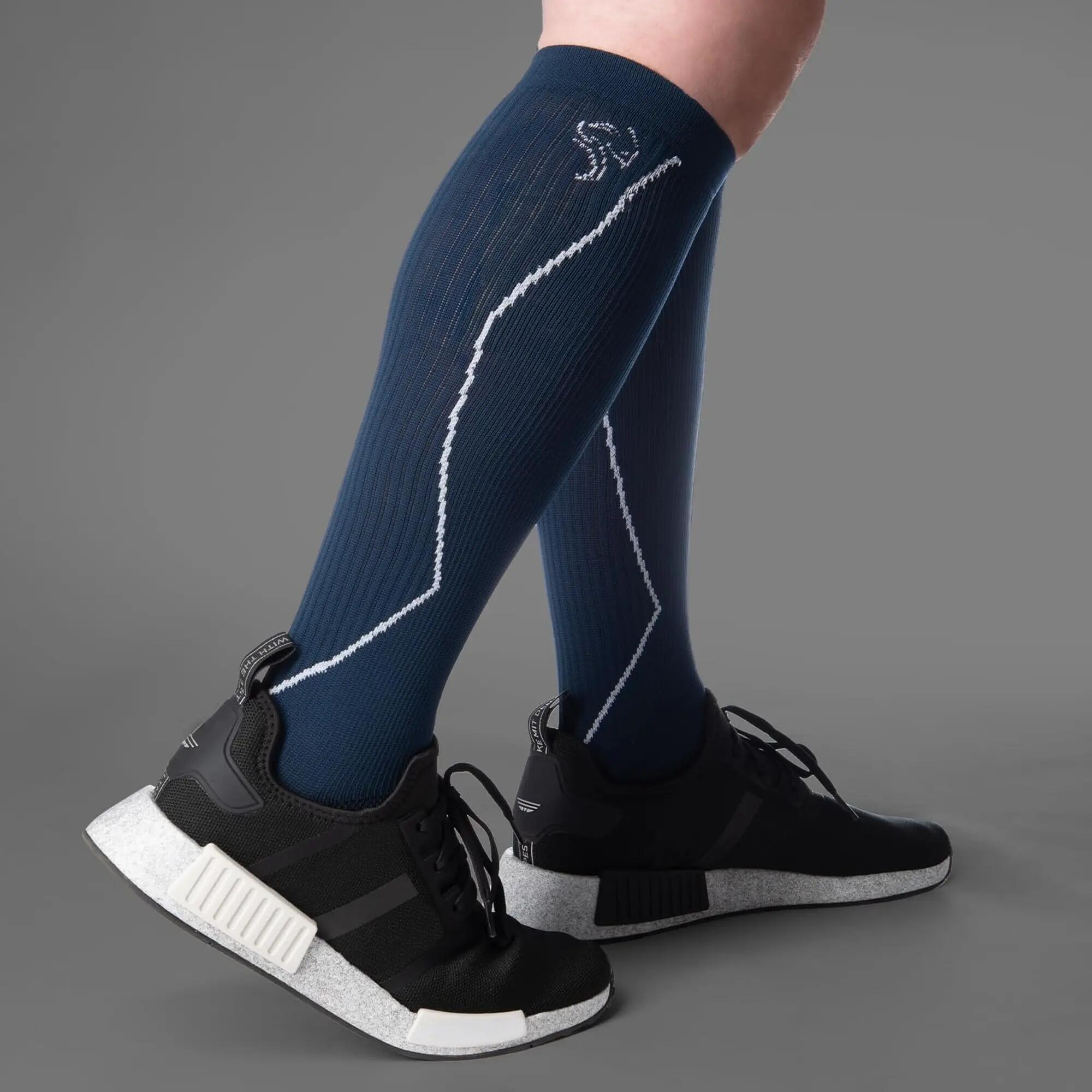 Damen Herren Laufsocken Kompressionssocken Kniestrümpfe gepolstert 1 Paar 2/7