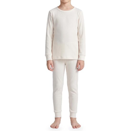 Kinder Funktionswäsche Set Jungen Mädchen Unterhemd Unterhose Feinripp warm